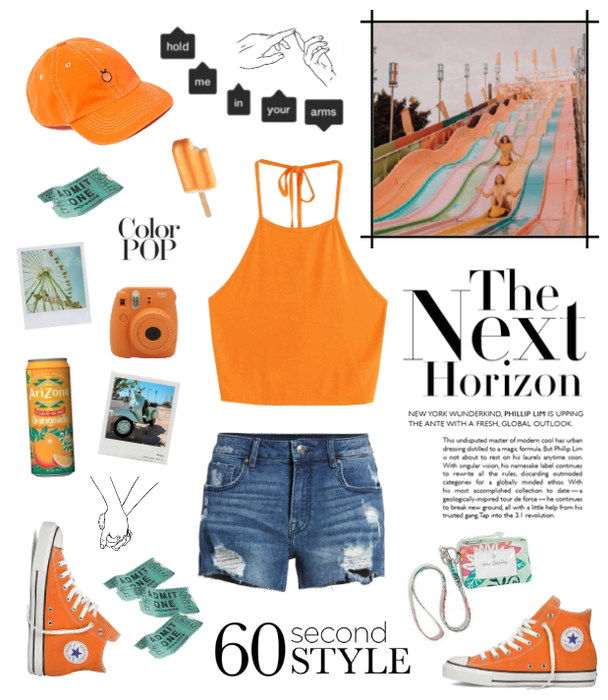 orange carnival outfit