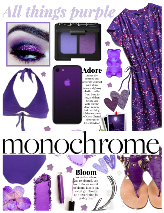 purple summer monochrome