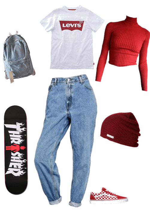 skater girl •red•