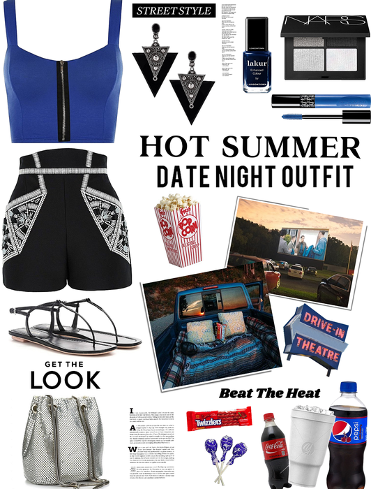 Hot summer date nite outfit. drive in movie