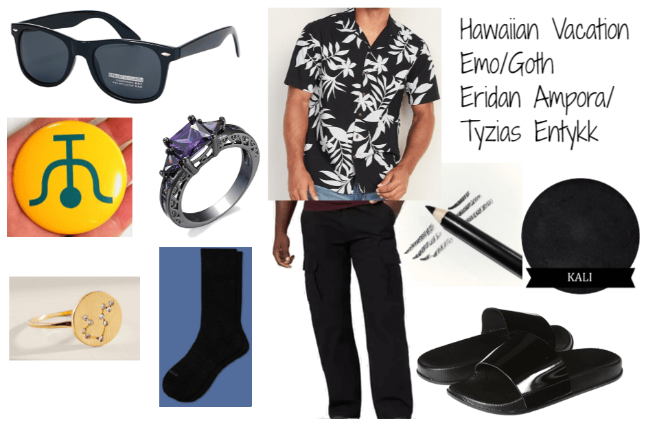 Hawaiian Vacation Emo/Goth Eridan/Tyzias