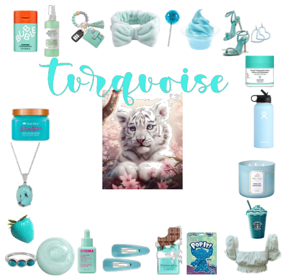 White Tiger And Turquoise
