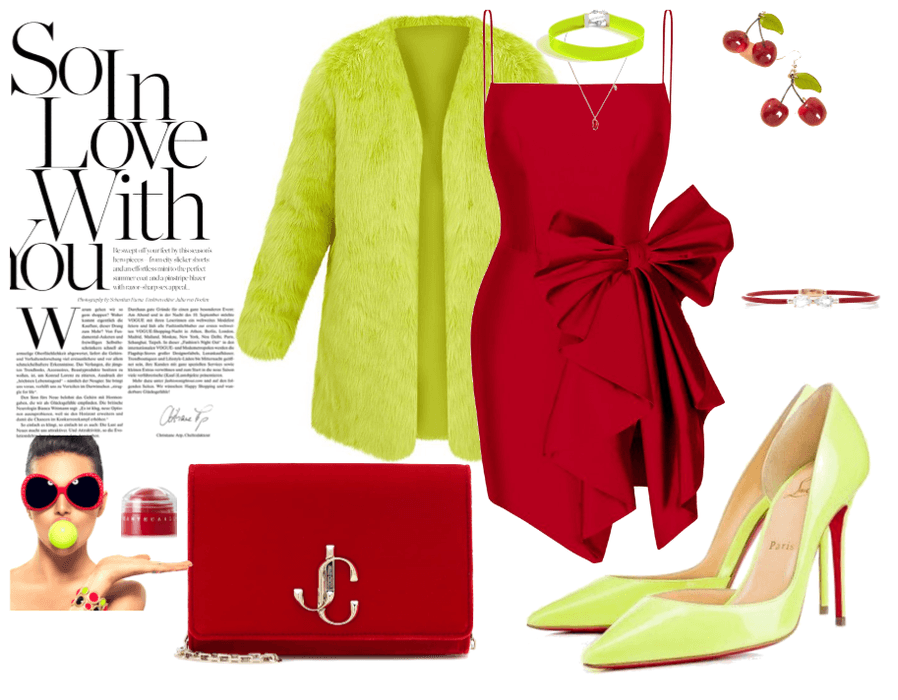 lime and red glam