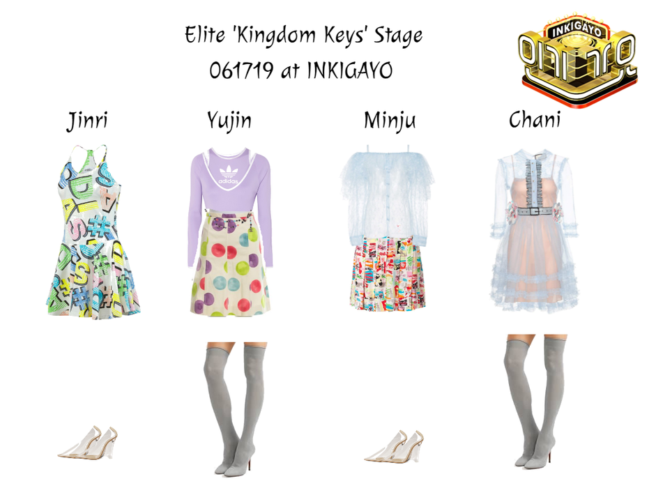 elite 'kingdom keys' inkigayo stage