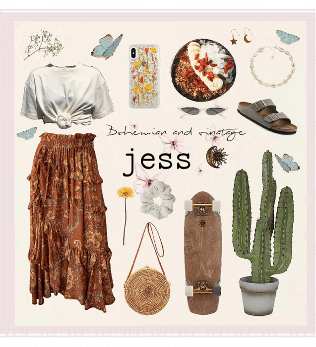 bohemian and vintage aesthetic