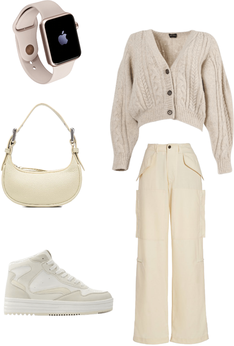 light brown outfit
