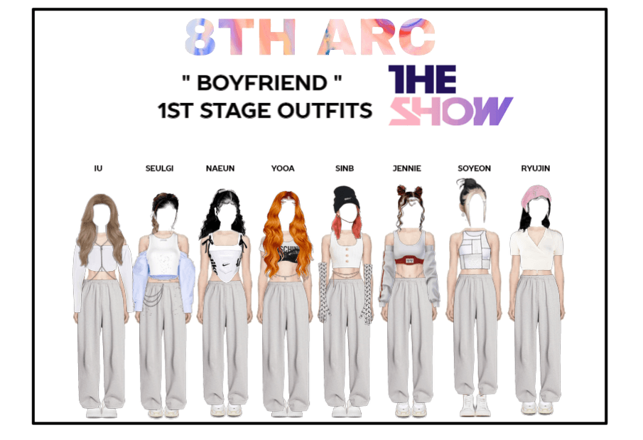 8THARC "BOYFRIEND" 1ST STAGE OUTFITS