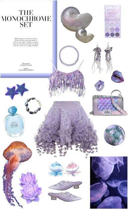 purple monochromatic: jellyfish