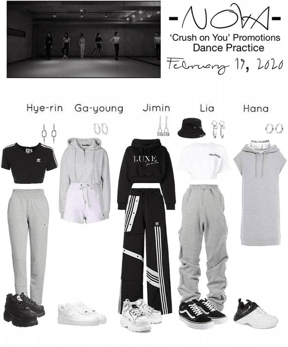 -NOVA- ‘Crush on You’ Dance Practice Outfits