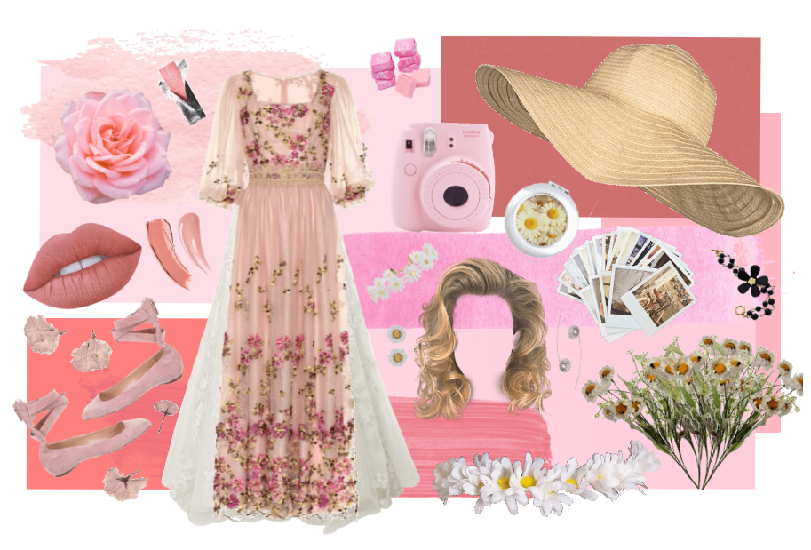 Pink Floral Spring Day Style