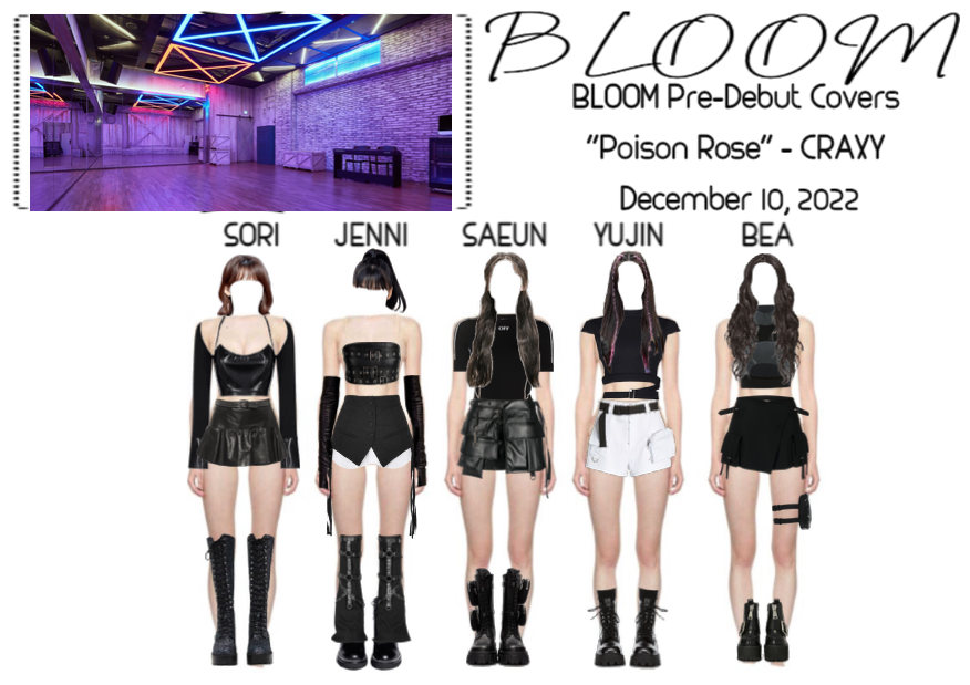 BLOOM(꽃) "Poison Rose" CRAXY Pre-Debut Group Cover