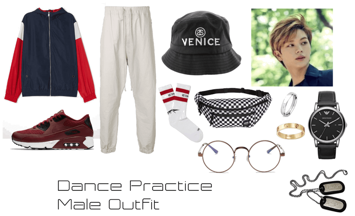 Male dance practice outfit