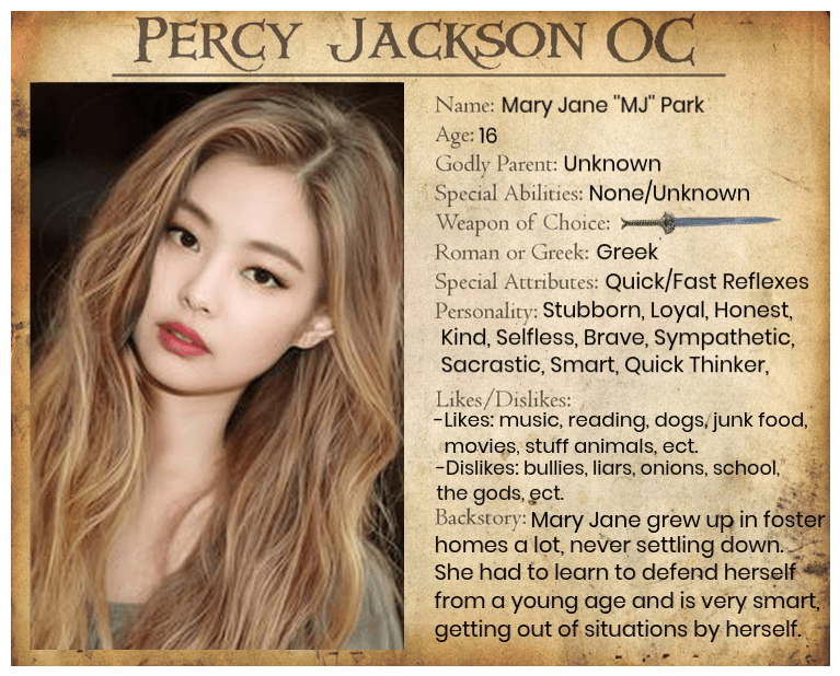 Mary Jane Park - Percy Jackson OC