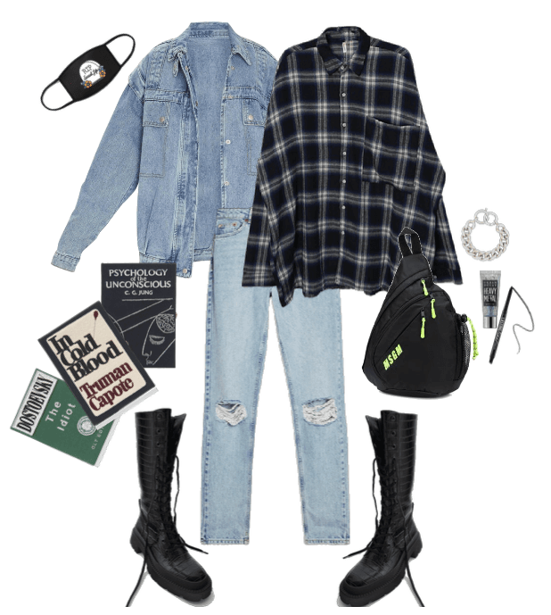 denim grunge Outfit | ShopLook