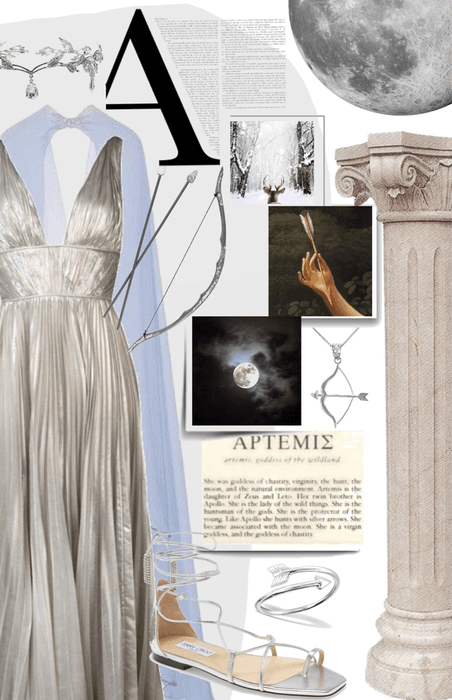 artemis, goddess of the wilderness and the moon