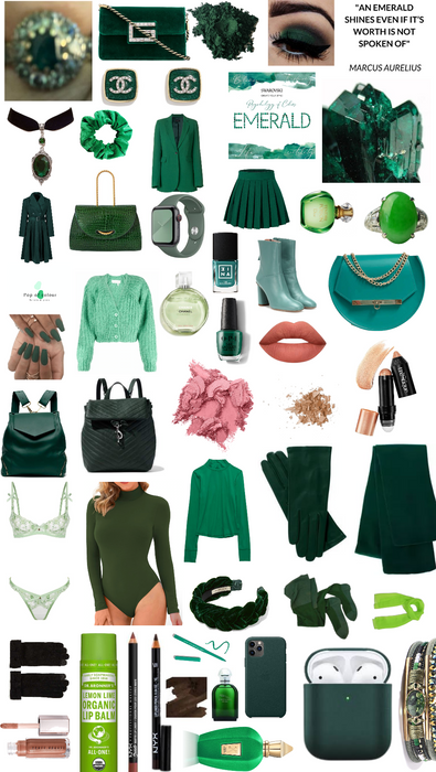 Emerald Birthstone and Gemstone Outfit