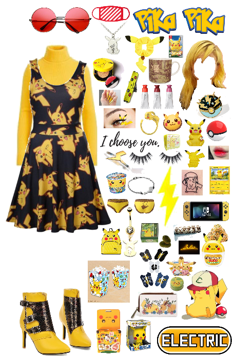 Pikachu girly 💛🖤