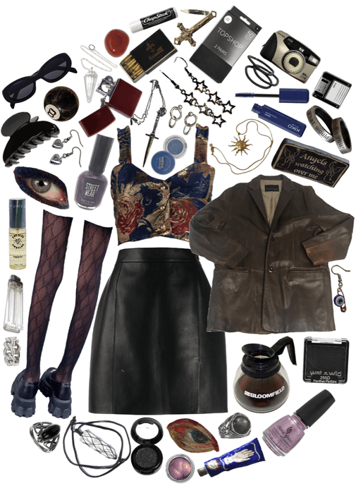 Grunge Academia Moodboard Outfit | ShopLook