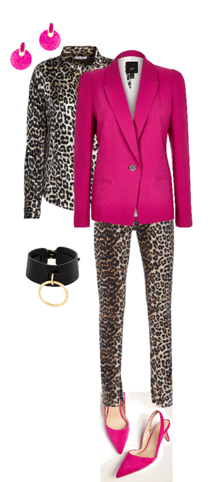 leopard & hot pink