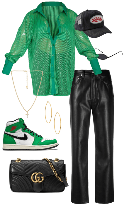 green outfits / causal / @malikkowa
