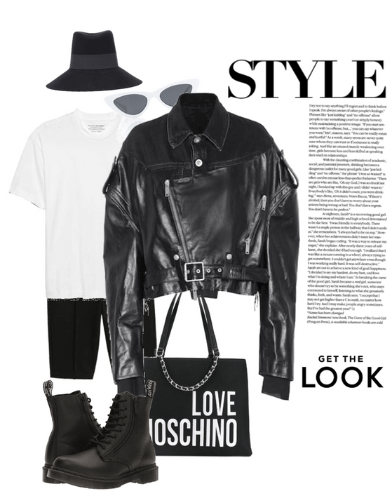 masculine B&W casual outfit