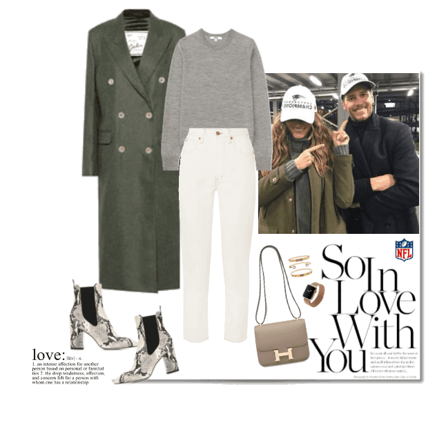Cozy and Warm Game Day Outfit by Gisele Bundchen