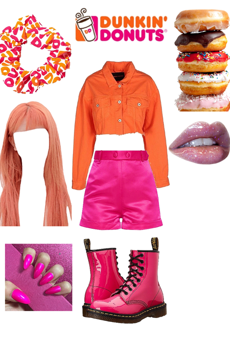 Dunkin’ Donuts scrunchie: Dunkin’ Donuts girl