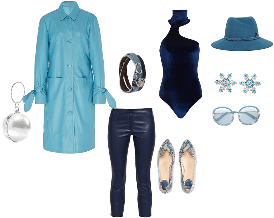 Classic blue non Classic outfit