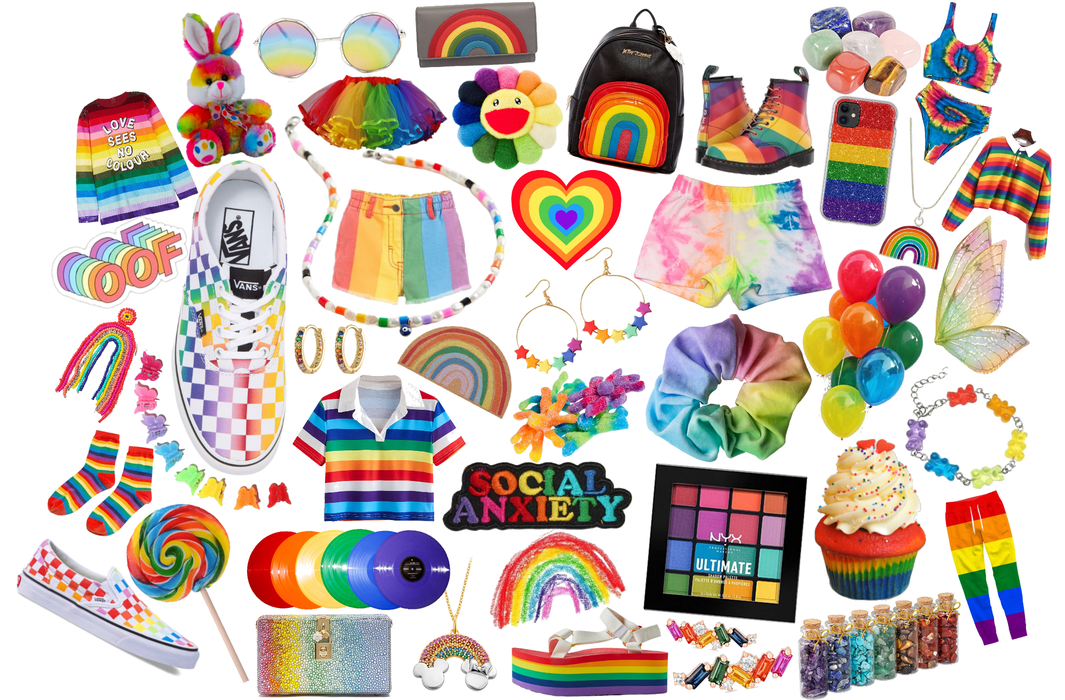 rainbow mood board 🌈