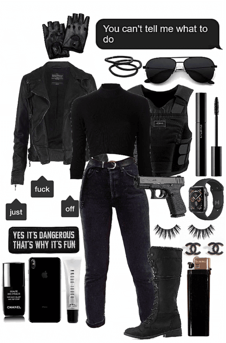 all black cop style