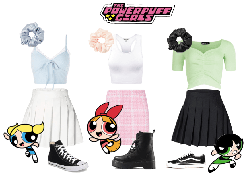 powerpuff girls but as my freinds outfits :)