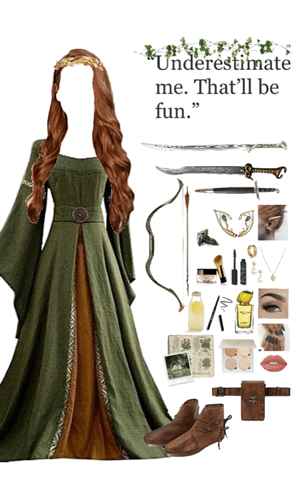 Fantasy outfit: an elven warrior with royal blood