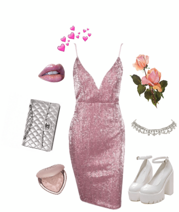 pink&&silver- formal