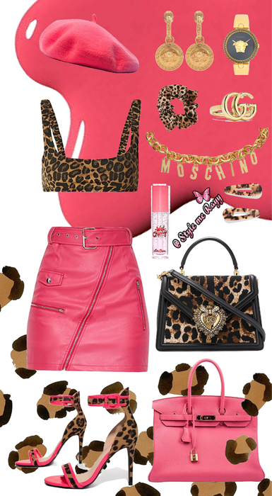 Hot pink Leopard