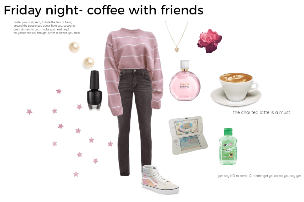 Friday night Casual coffee with friends