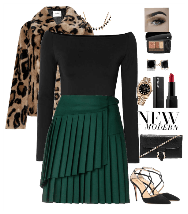 black green outfit