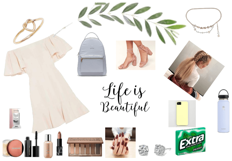 pastel girly girl back to school oufit