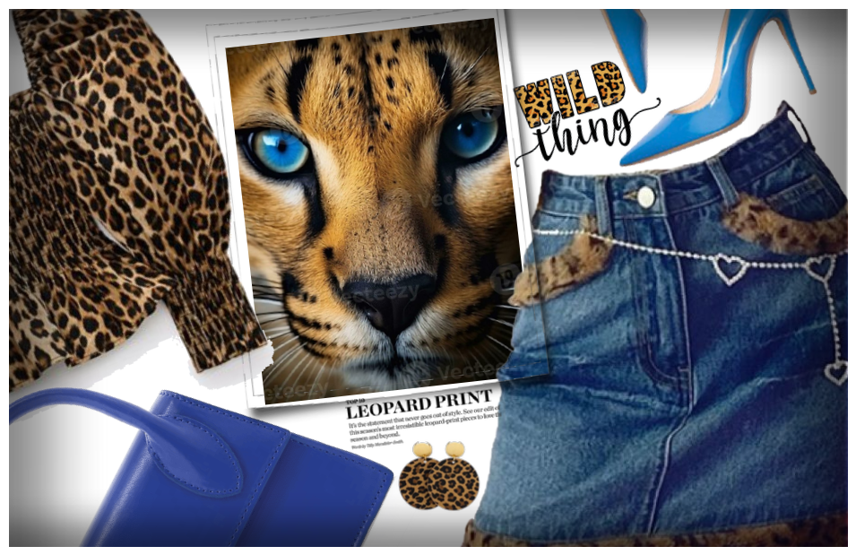 WILD THING: LEOPARD & BLUE ♡
