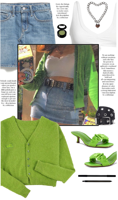 Outfit 39 // pop of green