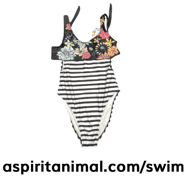 Limeapple Swimsuit Stripes & Floral