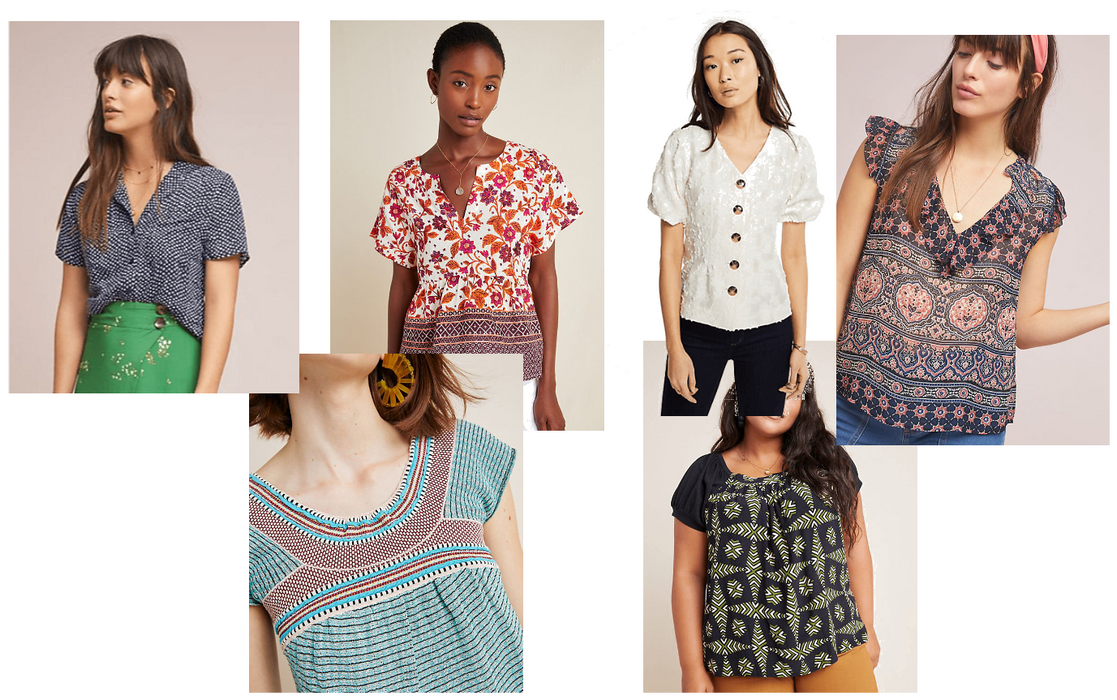 Tops/Blouses from Anthro