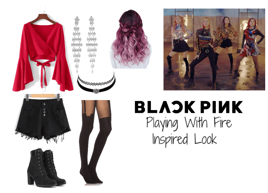 BlackPink - Playing With Fire Inspired Look