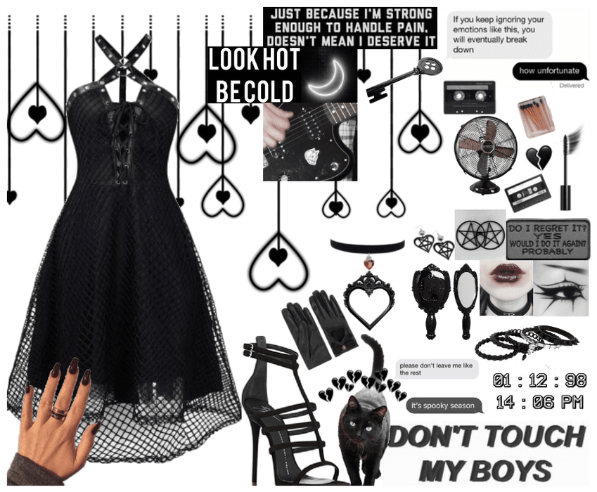 Black/Goth Dress Fit