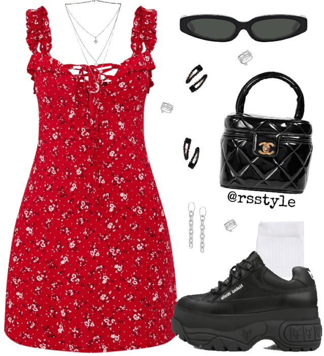 floral red