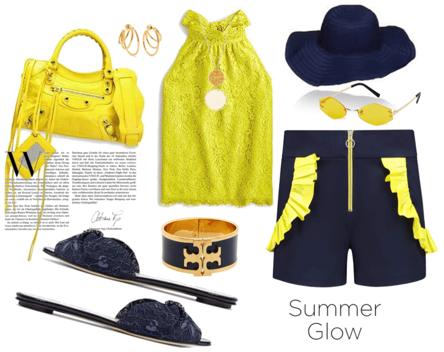 Navy and yellow