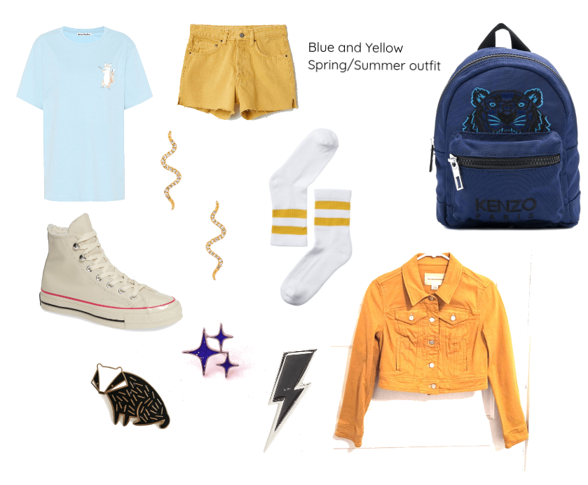 Blue and Yellow Spring/Summer outfit