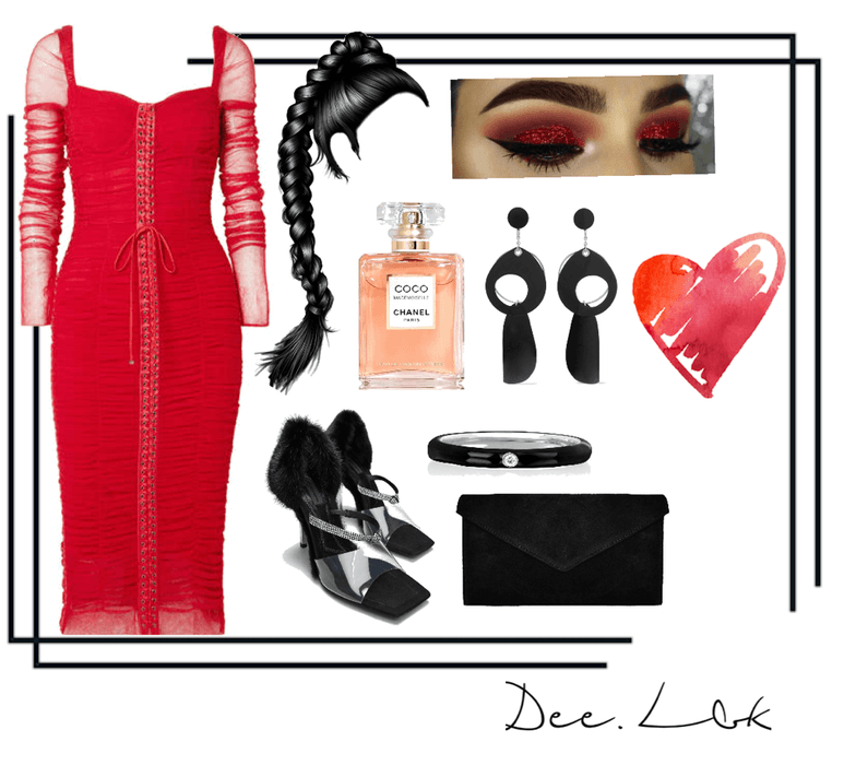 a red valentines day look