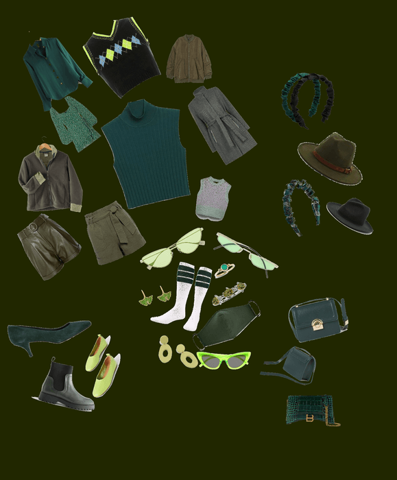 dark green 💚🟢 outfit
