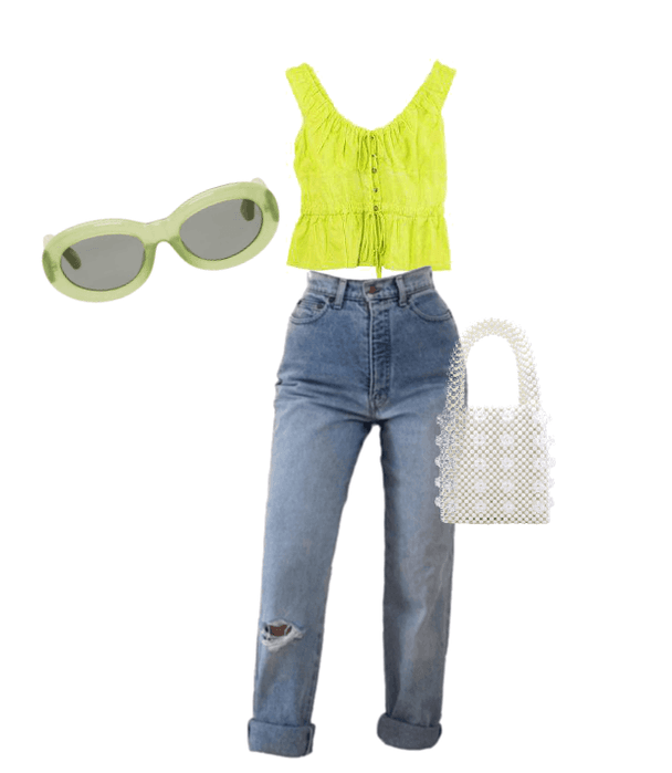 Green summer outfit