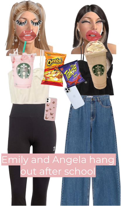 Emily and Angela hang out after school